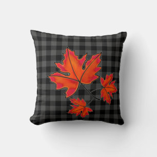 Red leaves, Maple leaves, Autumn colours Cushion