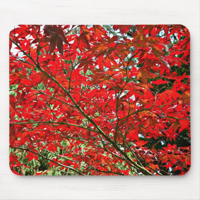 Red leaves mouse pad (Front)