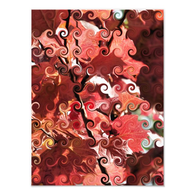 RED LEAVES PHOTO PRINT (Front)
