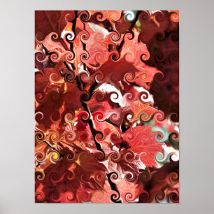 RED LEAVES POSTER