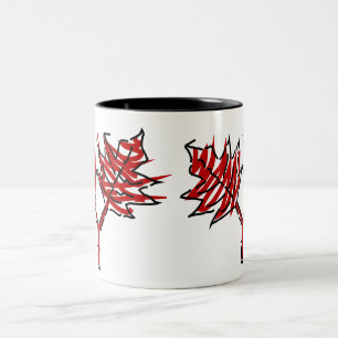 Red Leaves Vector Graphics Mug