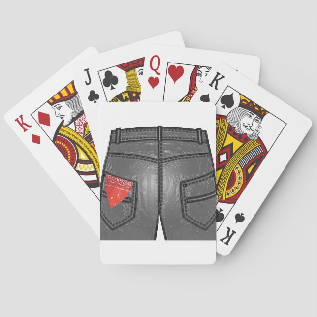 Red Left Hanky Playing Cards (Back)