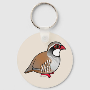 Red-legged Partridge Key Ring