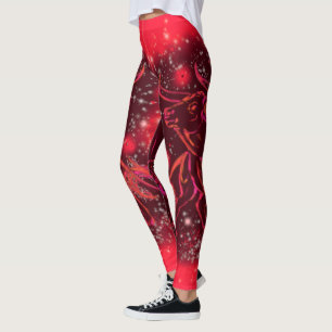 Red Leggings Bull Running At Starry Night