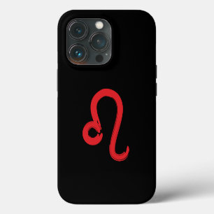 Red LEO Zodiac Sign July August Birthday Astrology iPhone 13 Pro Case