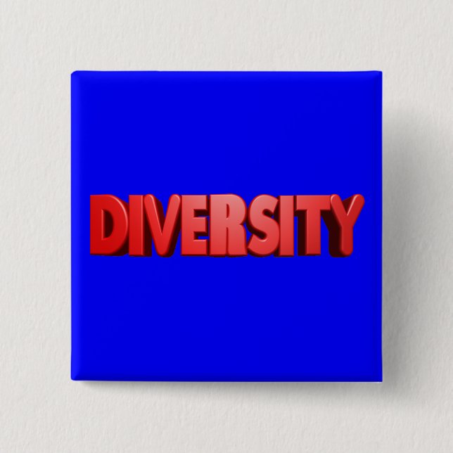 Red Letter Diversity Square 15 Cm Square Badge (Front)