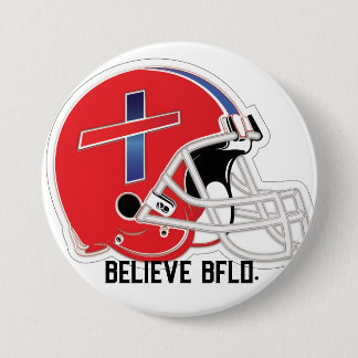 Red lid Believe Bflo button