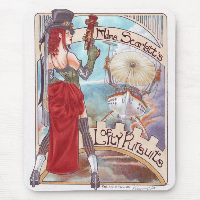 Red Light Flights mousepad (Front)