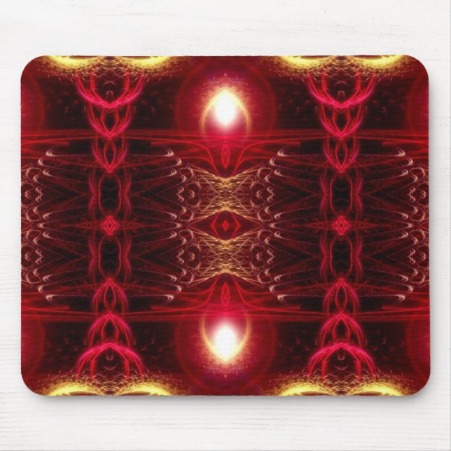 Red Light Fractal Mousepad (Front)