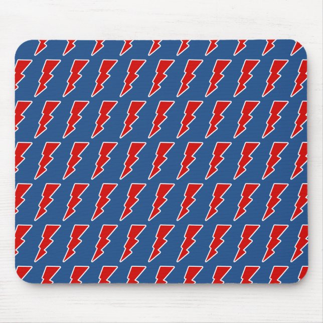 red lightning bolt mouse pad (Front)