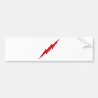 Red Lightning Bumper Sticker