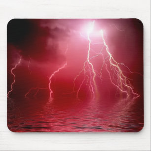 Red Lightning Mousepad