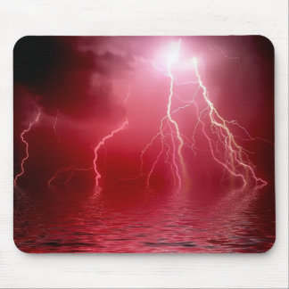 Red Lightning Mousepad