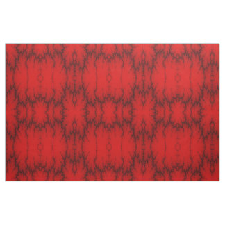 Red Lightning Patterned Fabric