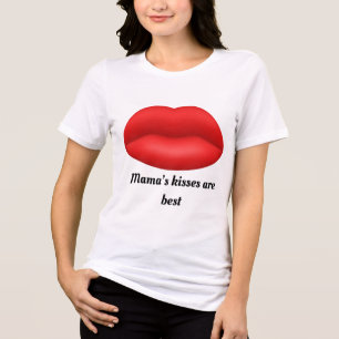 Red like mamas love Tri-Blend shirt