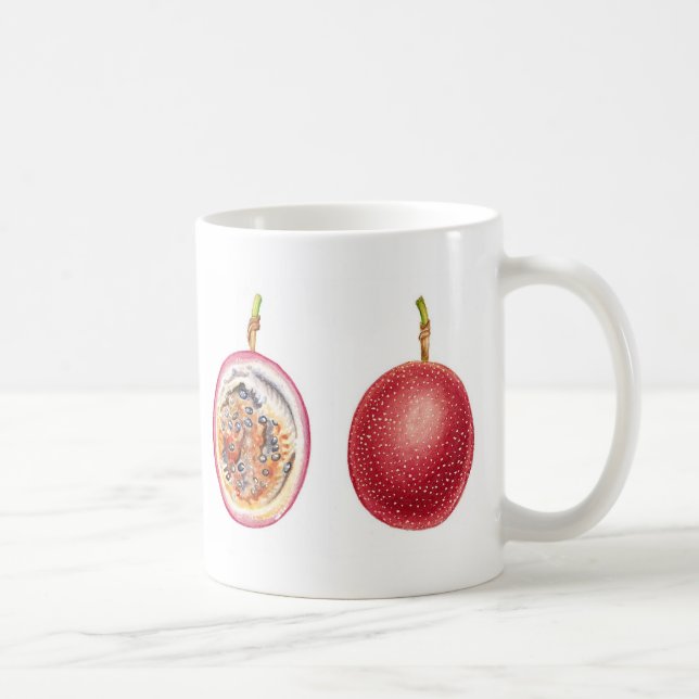 Red Lilikoi Passion Fruit Coffee Mug (Right)