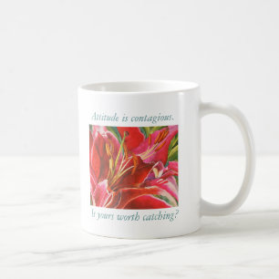 Red Lily Attitude Encouragement Mug