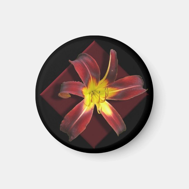 Red Lily Magnet (Front)