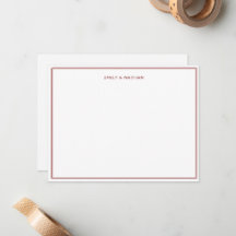 Red Line Border Couple Wedding Engagement Custom