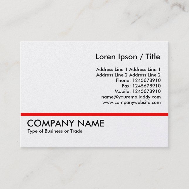 Red Line - Platinum Card (Front)