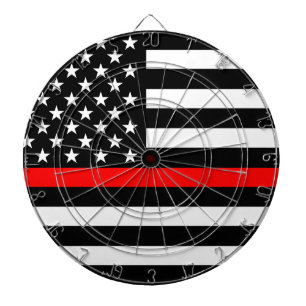 Red Line US Flag Dartboard