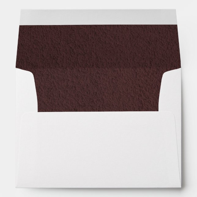 Red lined white background envelope (Back (Bottom))