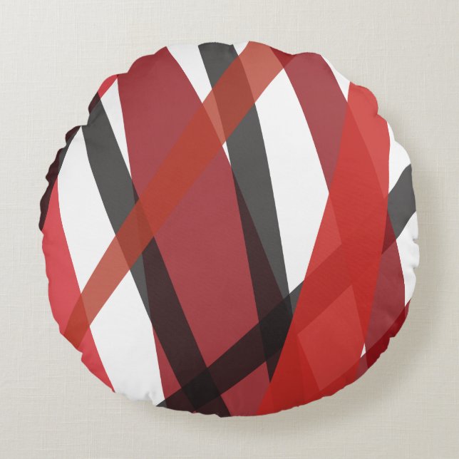 Red Lines CIRCLE OF LIFE Throw Pillow (Front)