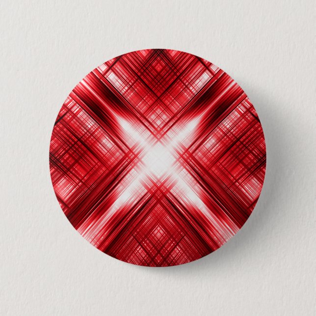 Red lines cross 6 cm round badge (Front)