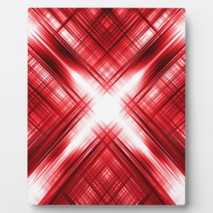 Red lines cross plaque