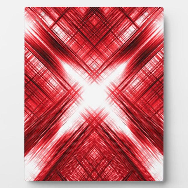 Red lines cross plaque (Front)