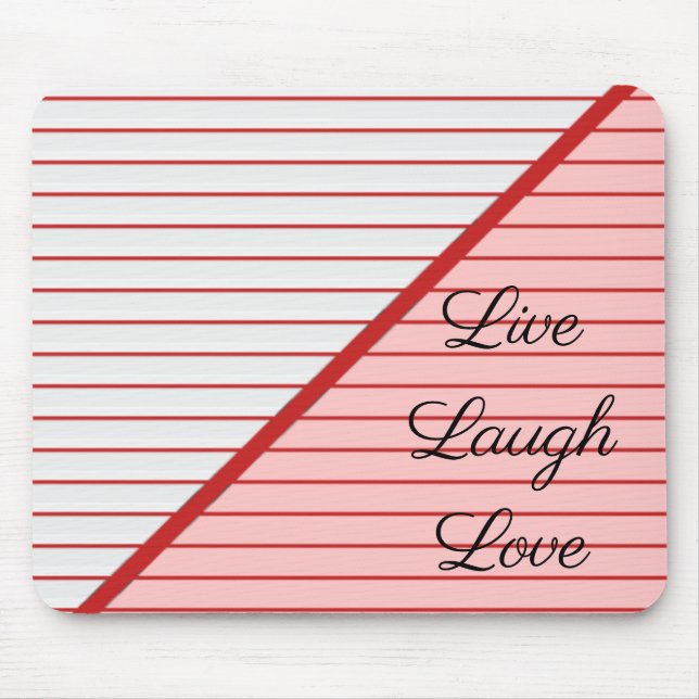 Red Lines Mouse Pad (Front)