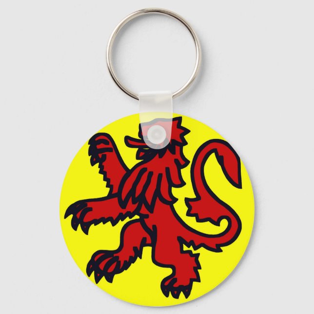 Red lion of Scotland Key Ring (Front)
