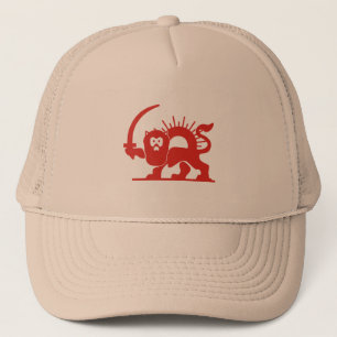 Red Lion with Sun, Iran Trucker Hat