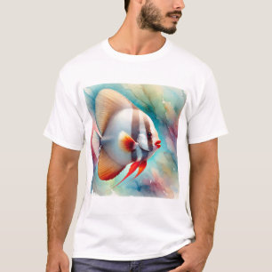 Red lipped batfish 251024AREF141 - Watercolor T-Shirt