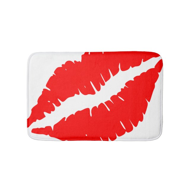 Red Lips Bath Rug (Front)