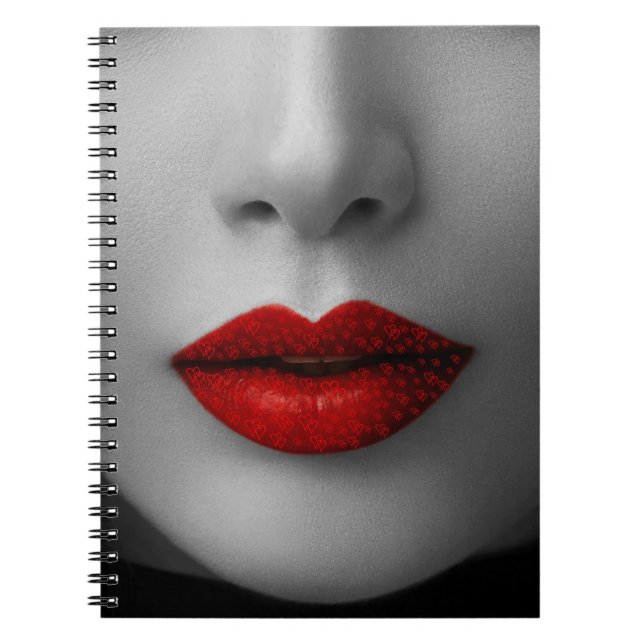 Red Lips Carnet Notebook (Front)