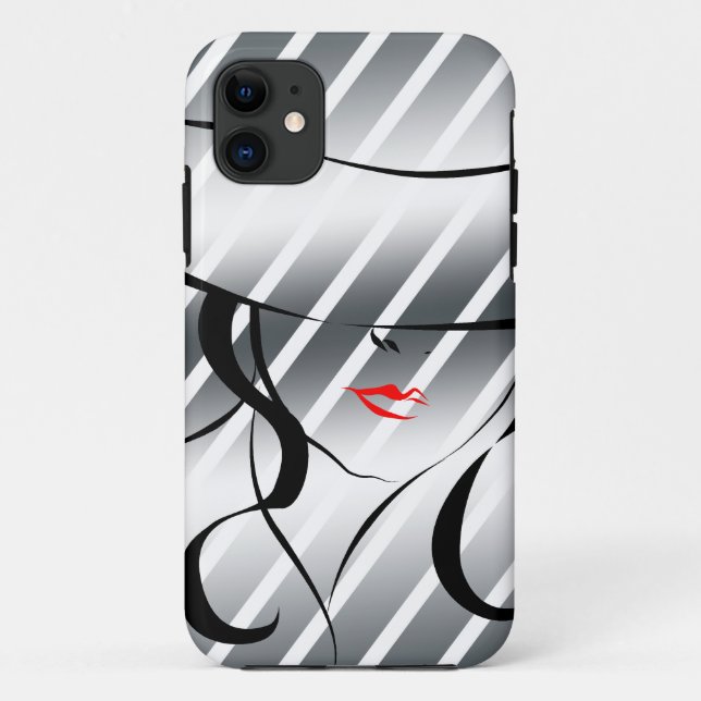 Red lips Case-Mate iPhone case (Back)