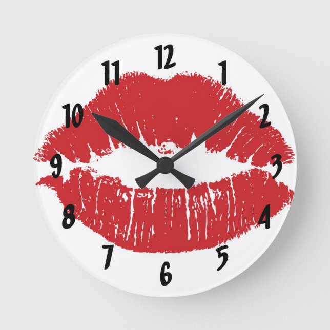 Red Lips Clock (Front)