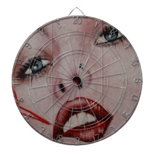_Red lips Dartboard