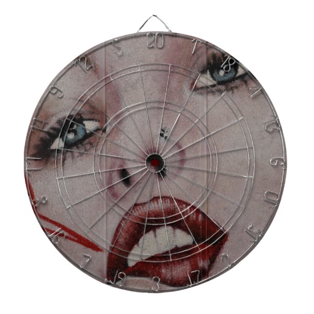 Red lips dartboard (Front)