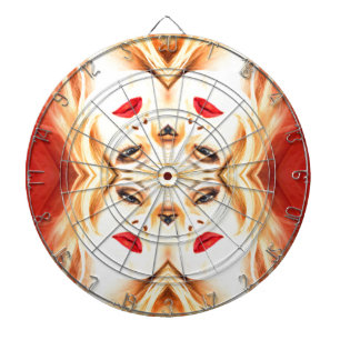 Red Lips Dartboard