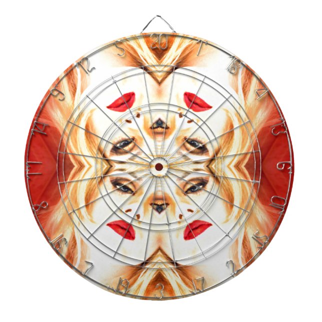 Red Lips Dartboard (Front)
