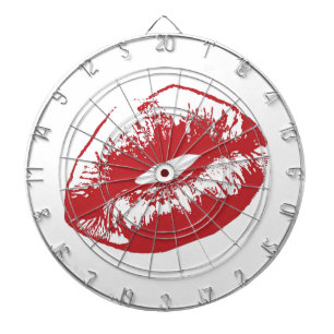 Red Lips Dartboard