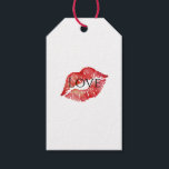 Red Lips Flirty Kiss Love XOXO Gift Tags<br><div class="desc">Red Lips Flirty Kiss Love Valentine's Day XOXO</div>