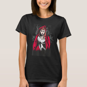 Red Lips Girl Forest Resistance Warrior T-Shirt