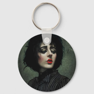 Red Lips Key Ring