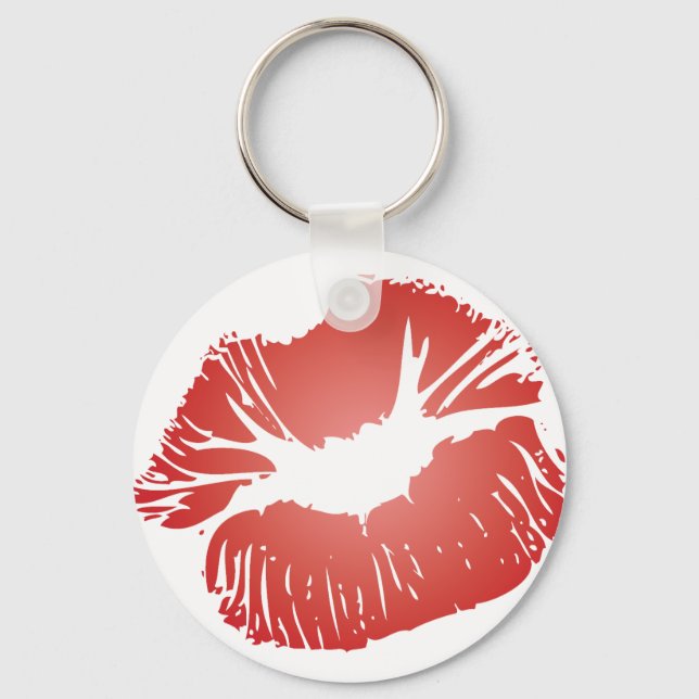 Red Lips Key Ring (Front)