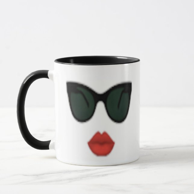 Red Lips Kiss Girl Lip Boss Coffee Mug (Left)