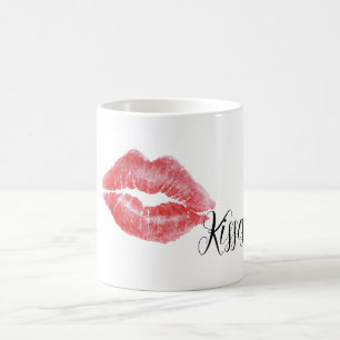 Red Lips Kisses Coffee Mug