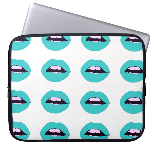 Red Lips Laptop Sleeve (Front)